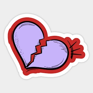 Broken Heart Sticker